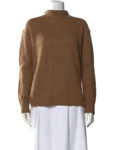 Pre-owned Jenni Kayne Mock Neck Sweater W/ Tags In Brown