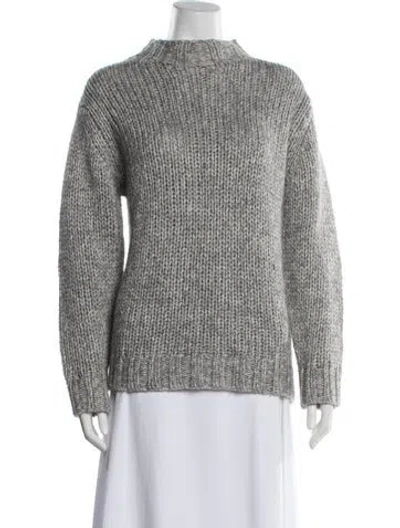 Pre-owned Jenni Kayne Mock Neck Sweater W/ Tags In Gray