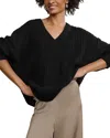 Jenni Kayne Nell V Neck Wool Cashmere Sweater In Black
