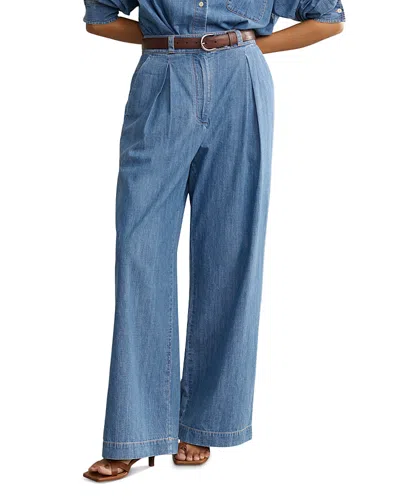 Jenni Kayne Newport Wide Leg Pants In Denim