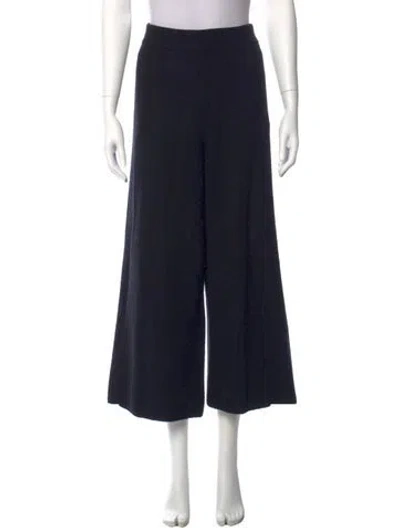 Pre-owned Jenni Kayne Nylon Wide Leg Pants In Black
