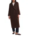 Jenni Kayne Olivia Wool Blend Coat In Chocolate