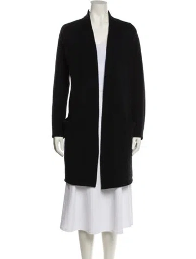 Pre-owned Jenni Kayne Open Front Sweater In Black