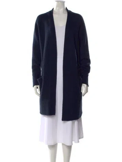 Pre-owned Jenni Kayne Open Front Sweater In Blue