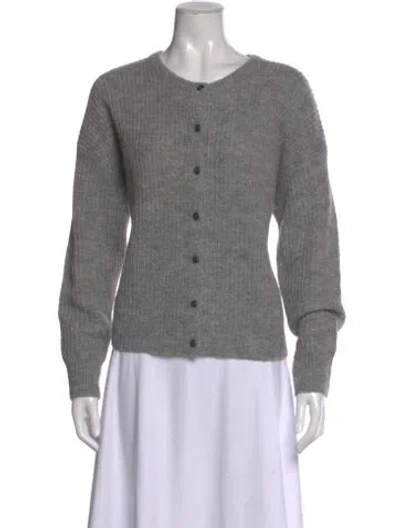 Pre-owned Jenni Kayne Open Front Sweater In Gray