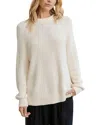 Jenni Kayne Oversized Cotton Fisherman Sweater In Ivory