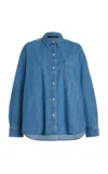 Jenni Kayne Parker Oversized Denim Shirt In Medium Wash