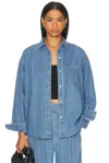 Jenni Kayne Parker Oversized Denim Shirt In Denim