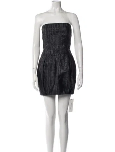 Pre-owned Jenni Kayne Patterned Mini Dress In Grey