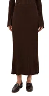 Jenni Kayne Penelope Skirt Chocolate In Brown