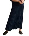 Jenni Kayne Pleated Maxi Skirt In Navy