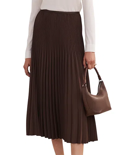 Jenni Kayne Pleated Skirt In Brown