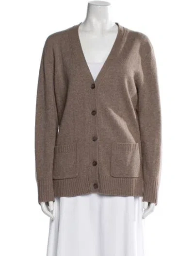 Pre-owned Jenni Kayne Plunge Neckline Sweater In Neutrals