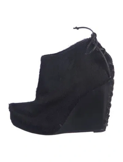 Pre-owned Jenni Kayne Ponyhair Boots In Blue