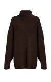 Jenni Kayne Cashmere Porter Turtleneck Chocolate In Brown