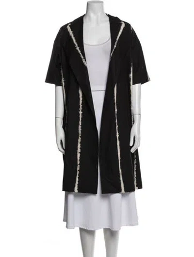 Pre-owned Jenni Kayne Printed Coat In Black