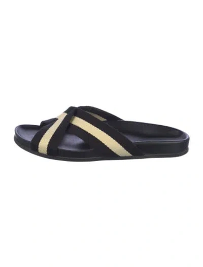 Pre-owned Jenni Kayne Printed Slides In Blue