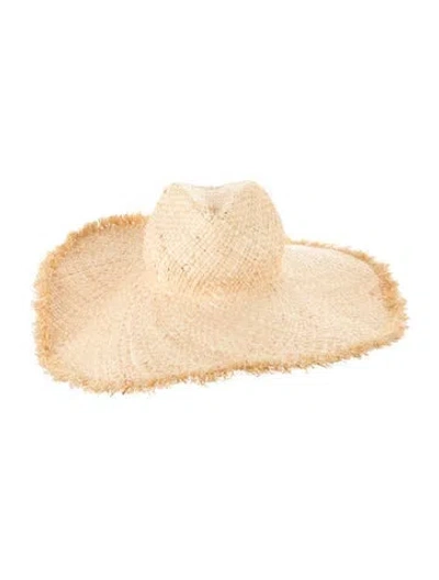 Pre-owned Jenni Kayne Raffia Sun Hat In Neutrals