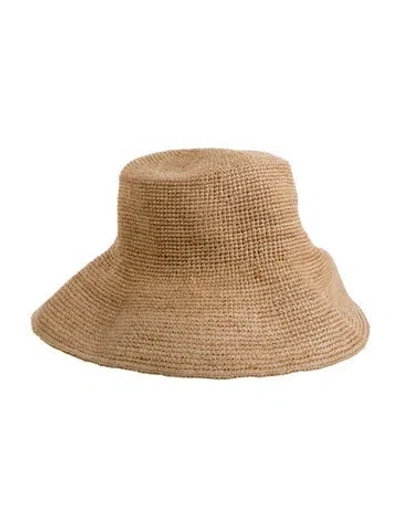 Pre-owned Jenni Kayne Raffia Sun Hat W/tags In Neutral