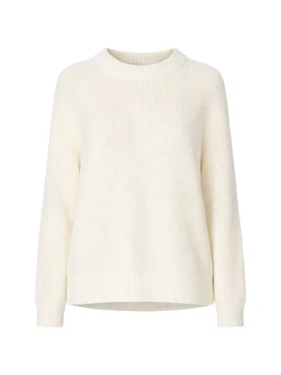 Jenni Kayne Ribbed Knit Cotton Sweater In Neutral
