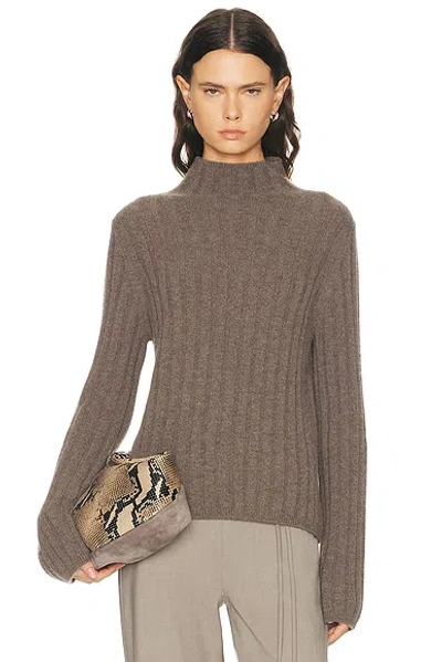 Jenni Kayne Rowan Turtleneck Sweater In Brown