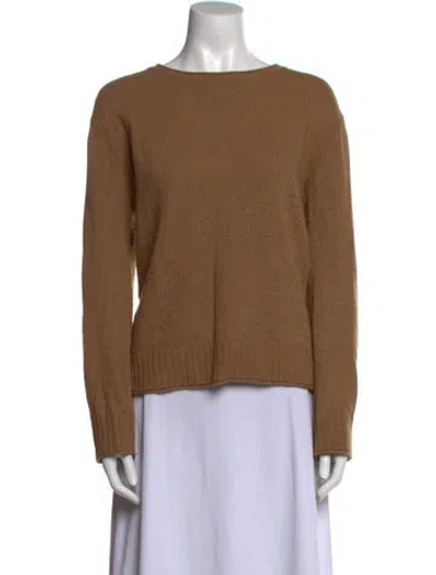 Pre-owned Jenni Kayne Scoop Neck Sweater In Brown