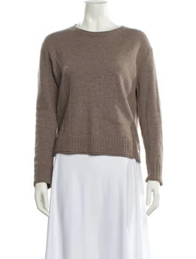 Pre-owned Jenni Kayne Scoop Neck Sweater In Brown