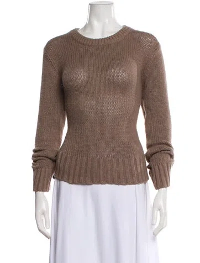 Pre-owned Jenni Kayne Scoop Neck Sweater In Neutral
