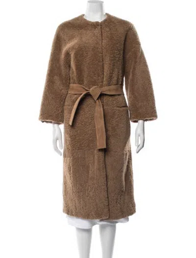 Pre-owned Jenni Kayne Shearling Coat In Neutrals
