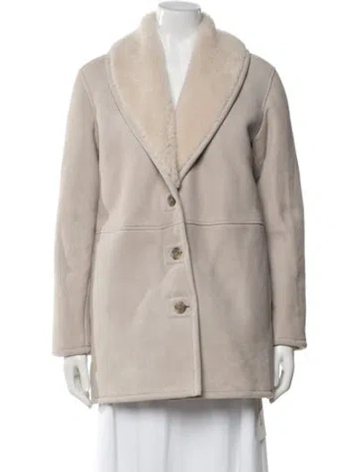 Pre-owned Jenni Kayne Shearling Jacket W/ Tags In Neutral