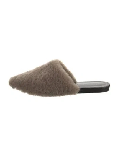 Pre-owned Jenni Kayne Shearling Mules In Multi