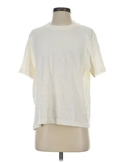 Pre-owned Jenni Kayne Short Sleeve T-shirt In White