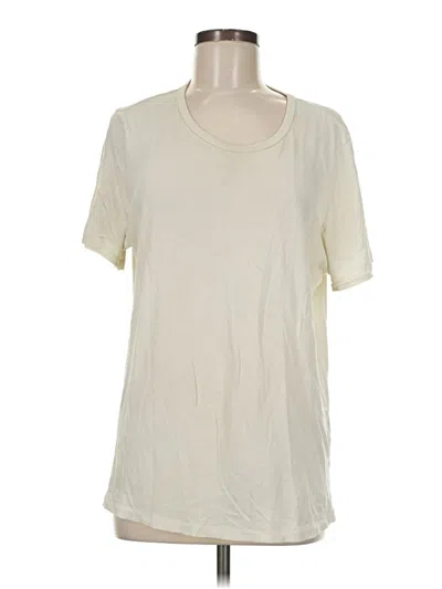 Pre-owned Jenni Kayne Short Sleeve T-shirt In White