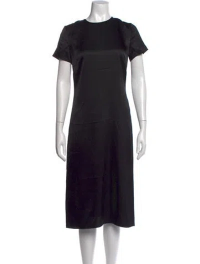 Pre-owned Jenni Kayne Silk Midi Length Dress In Black