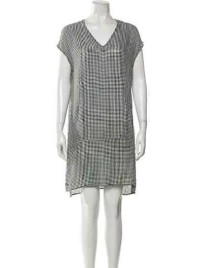 Pre-owned Jenni Kayne Silk Mini Dress In Blue