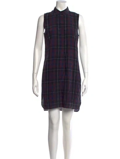 Pre-owned Jenni Kayne Silk Mini Dress In Purple