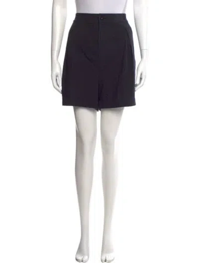 Pre-owned Jenni Kayne Silk Mini Shorts In Black