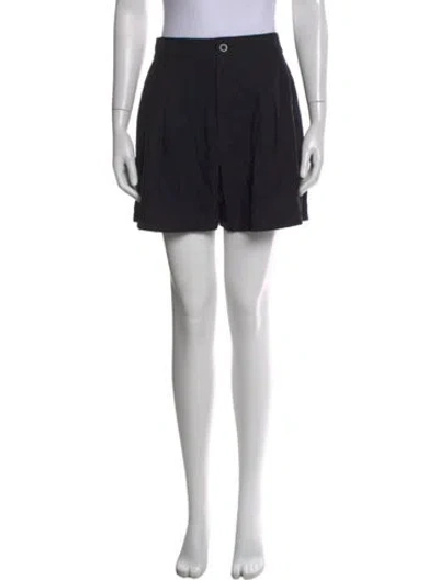 Pre-owned Jenni Kayne Silk Mini Shorts In Black