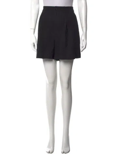 Pre-owned Jenni Kayne Silk Mini Shorts In Black