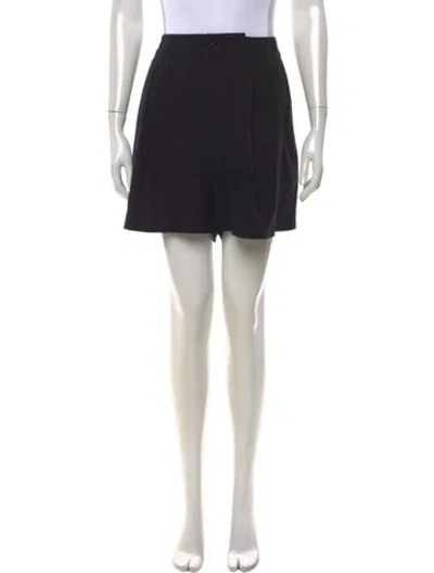 Pre-owned Jenni Kayne Silk Mini Shorts In Black