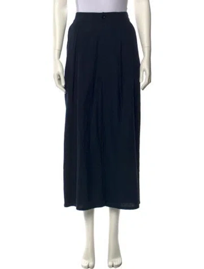 Pre-owned Jenni Kayne Silk Wide Leg Pants In Black