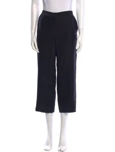 Pre-owned Jenni Kayne Silk Wide Leg Pants In Blue