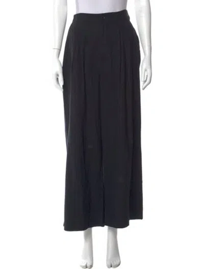 Pre-owned Jenni Kayne Silk Wide Leg Pants In Blue