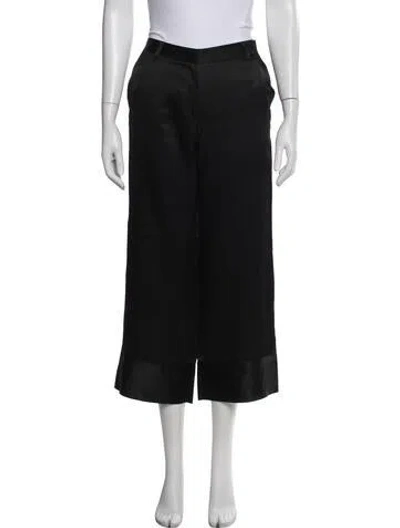 Pre-owned Jenni Kayne Silk Wide Leg Pants In Blue
