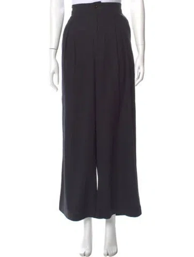 Pre-owned Jenni Kayne Silk Wide Leg Pants In Gray