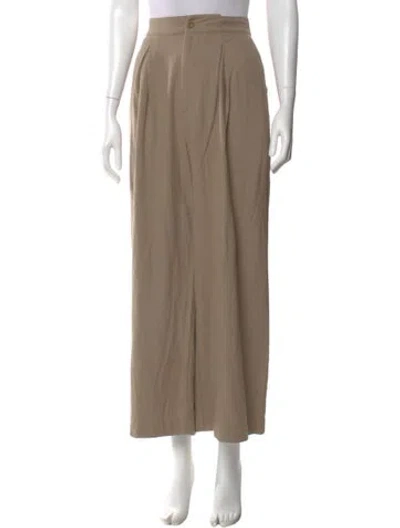Pre-owned Jenni Kayne Silk Wide Leg Pants In Neutral