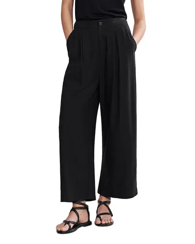 Jenni Kayne Silk Wide Leg Trousers In Black