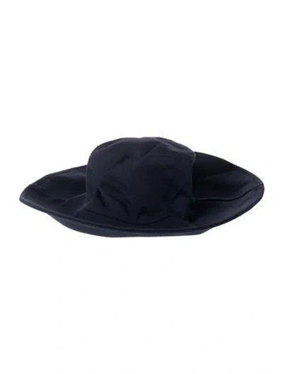 Pre-owned Jenni Kayne Solid Sun Hat In Blue