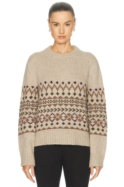Jenni Kayne Sterling Crewneck Sweater In Neutral