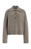 Jenni Kayne Stevie Cashmere-blend Polo Shirt In Grey